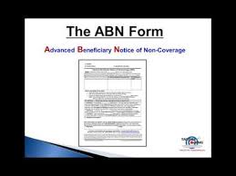 Photo of the Medicare ABN Form