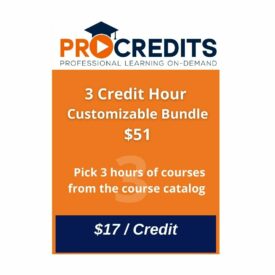 3 credit hour customizable bundle